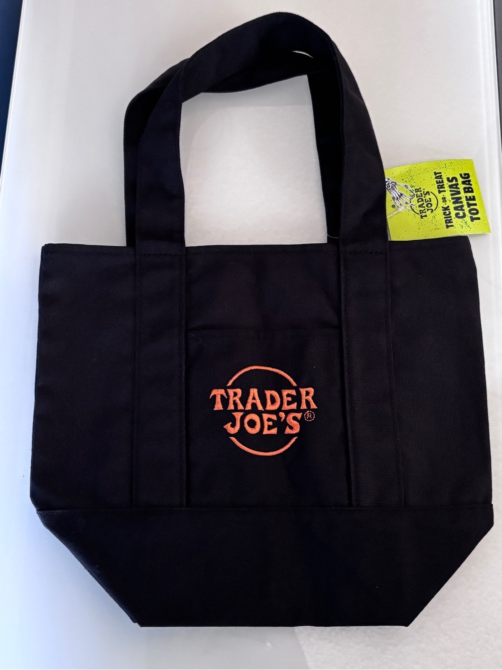 2025 Trader Joes Trick or Treat Canvas Mini Tote Bag - Picture 3 of 4